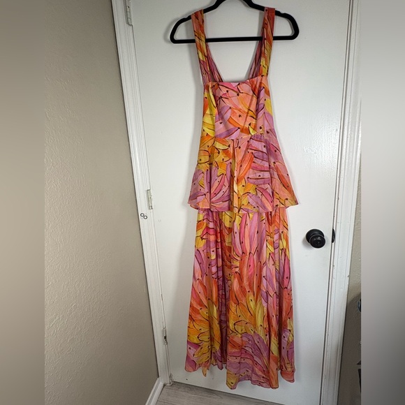 FARM Rio Vibrant Pink and Orange Maxi Dress - Picture 2 of 5